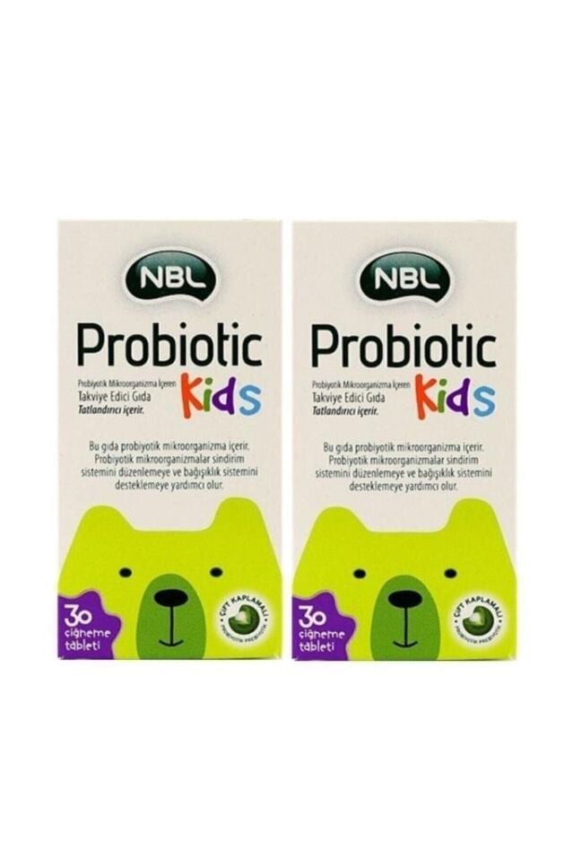 NBL Probiotic Kids 30 Chewable Tablets-2 Pieces-