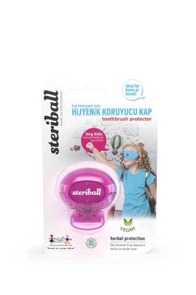 Steriball Diş Fırçası Koruma Kabı - Kız