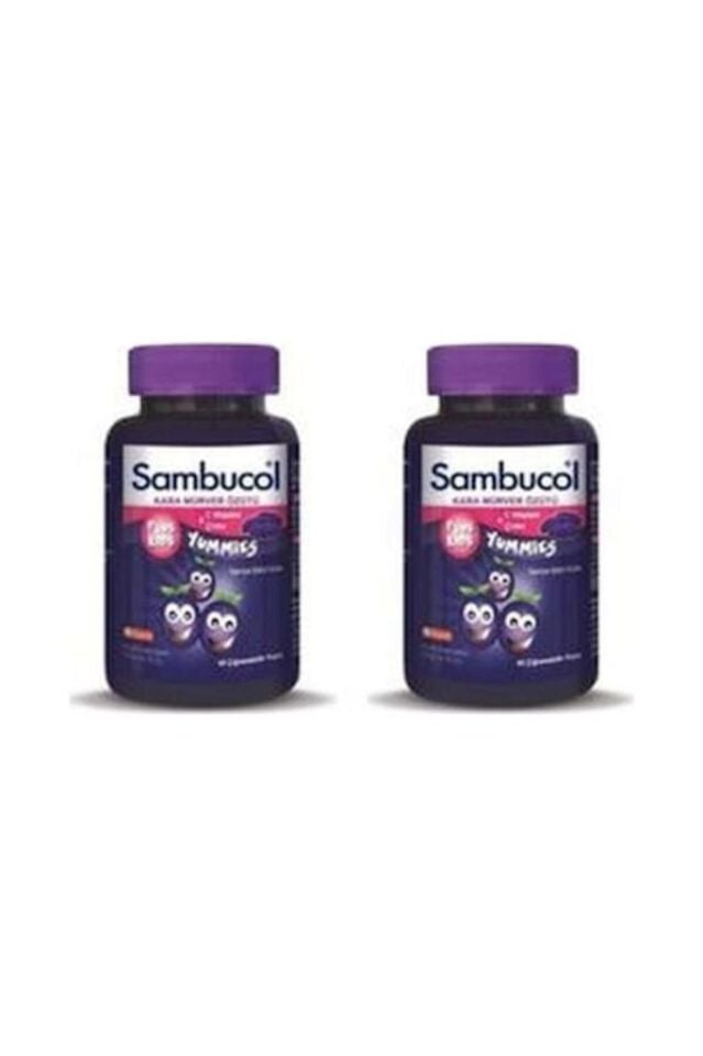 Sambucol Plus Kids Yummies 60 Çiğneme Tableti 2 Adet