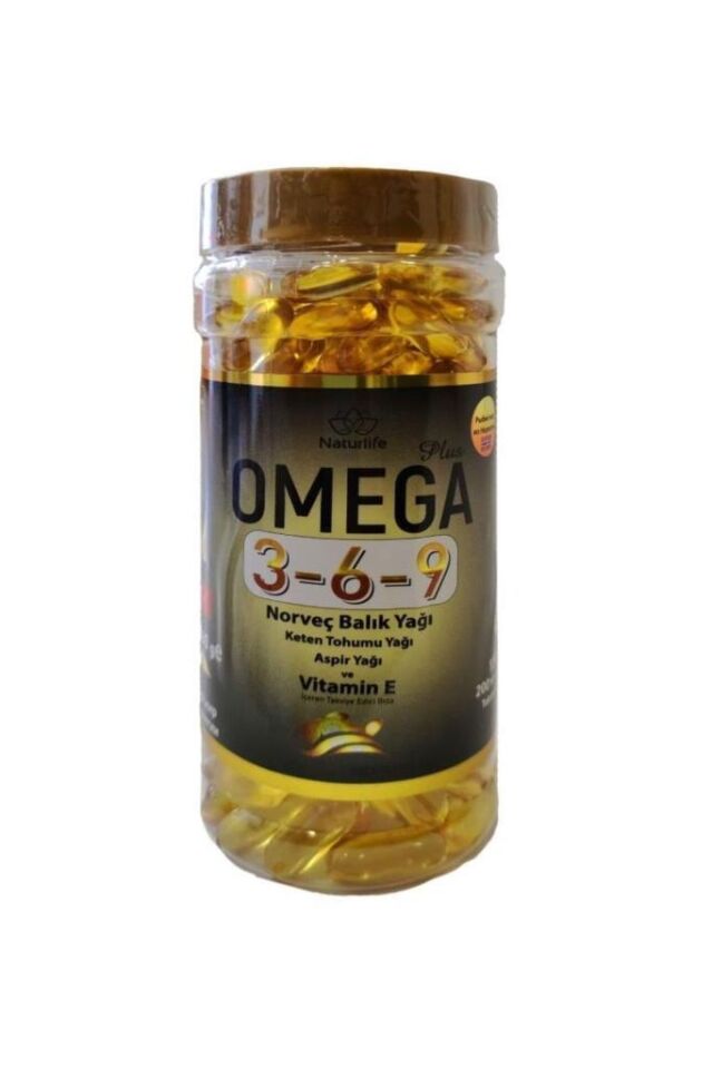 Naturlife Omega 3 6 9 Norveç Balık Yağı 200 Kapsül