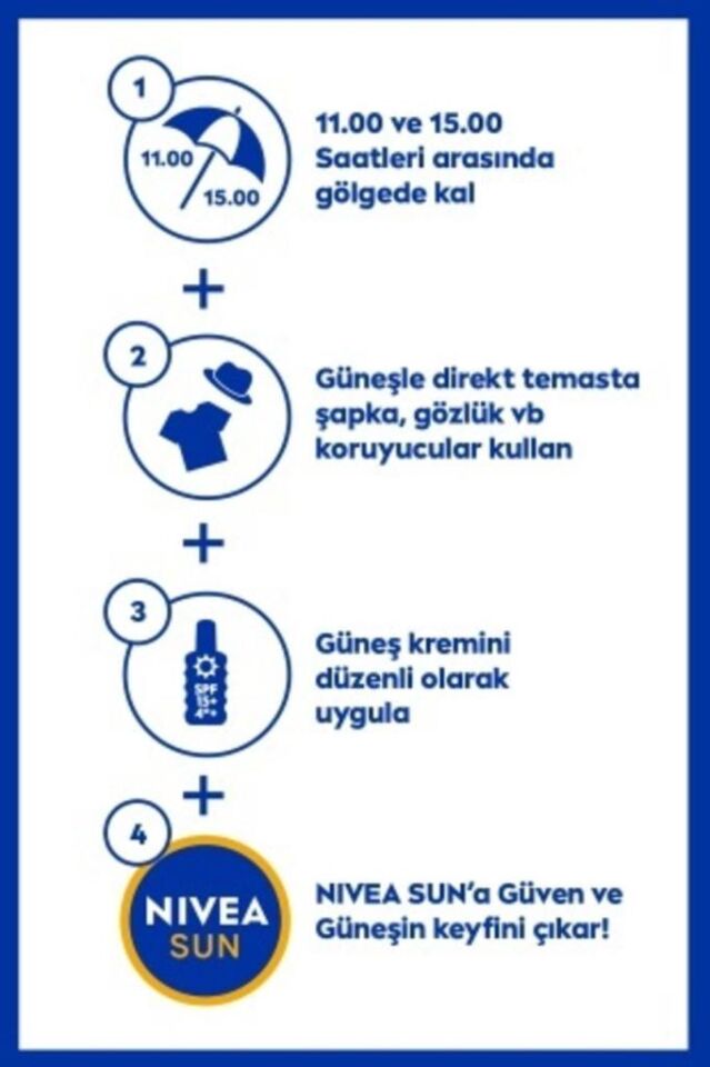 Nivea Sun Koruma ve Nem Güneş Sütü Spf 30 200 ml