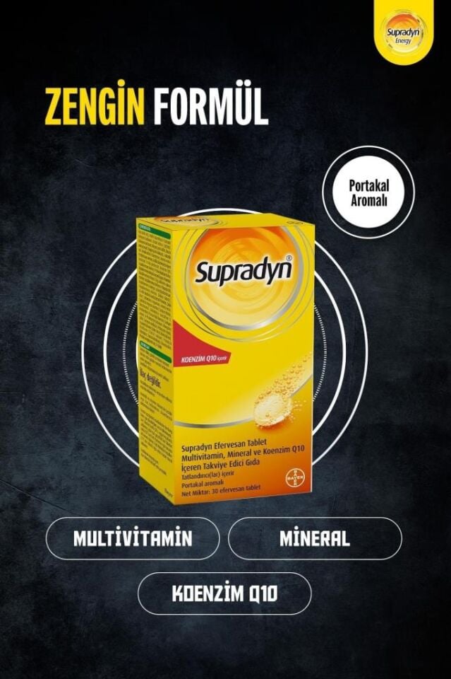 Supradyn_Coenzim Q10 30 Suda Eriyen Tablet