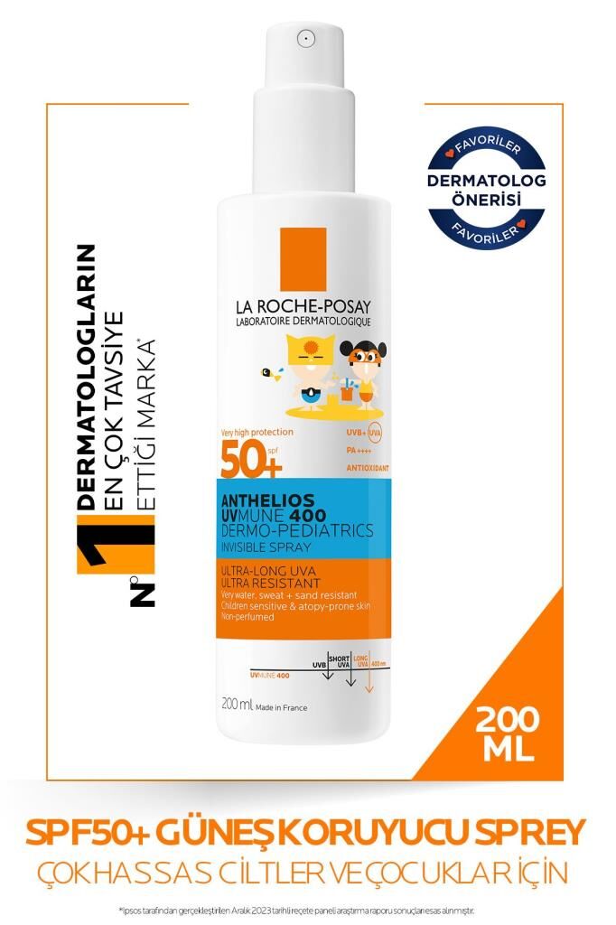 La Roche Posay Anthelios Dermo Pediatrics Invisible Sprey SPF50+ 200 ml