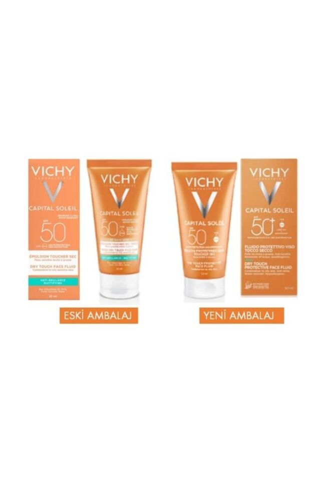 Vichy Ideal Soleil Dry Touch Emulsion Spf 50 50 ml Güneş Kremi