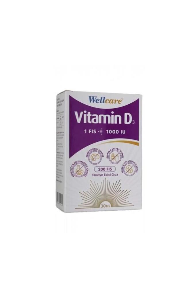 Wellcare Vitamin D3 1000 IU 30 ml 2 Adet