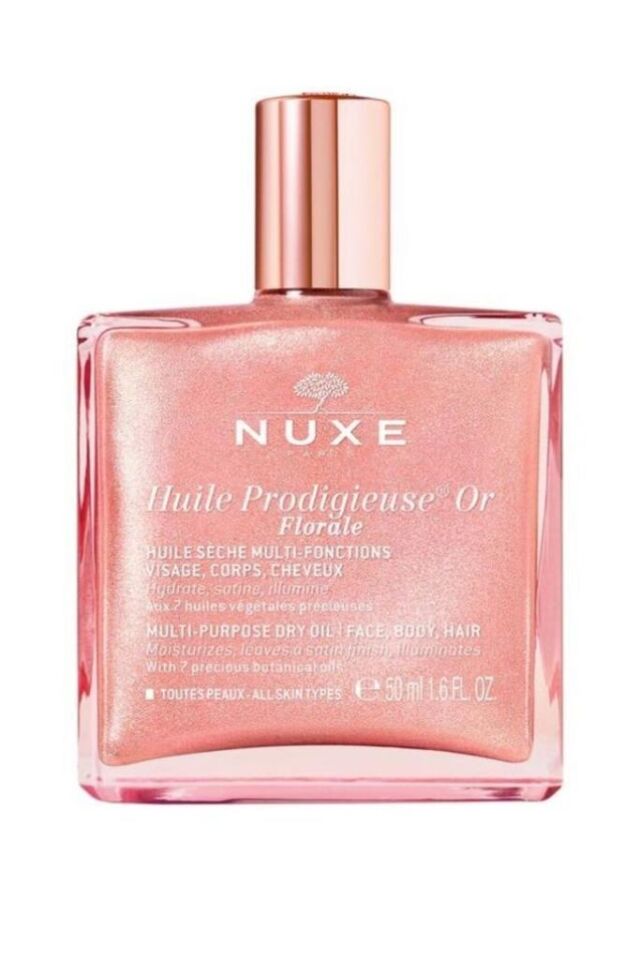 Nuxe Huile Prodigieuse Or Pembe Parıltılı Çiçeksi Çok Amaçlı Kuru Yağ 50 ml