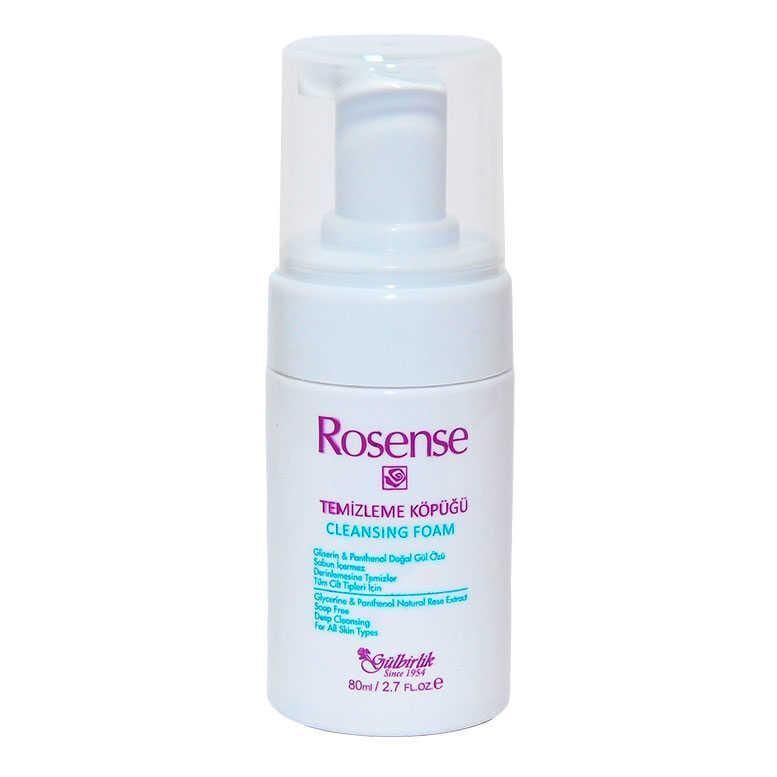 Rosense Gül Yağı İçeren Temizleme Köpüğü 80 ml