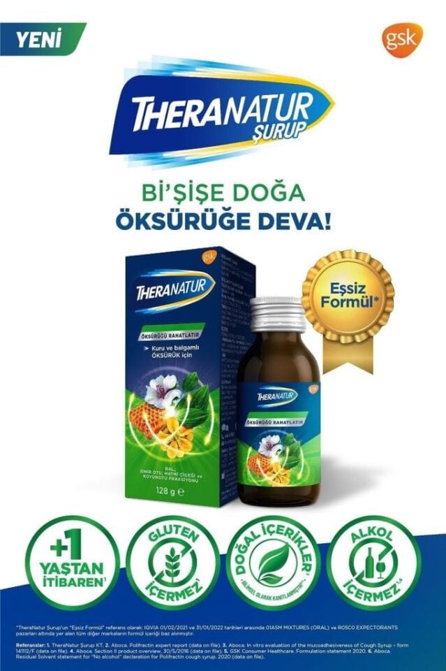Theranatur Bitkisel Şurup 128 gr