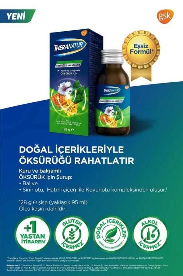 Theranatur Bitkisel Şurup 128 gr
