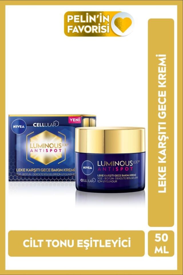 Nivea Cellular Luminous 630 Leke Karşıtı Gece Kremi 50 ml