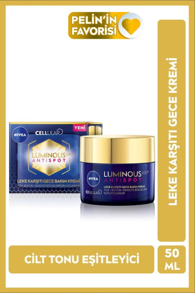 Nivea Cellular Luminous 630 Leke Karşıtı Gece Kremi 50 ml