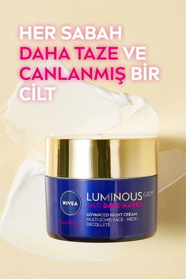 Nivea Cellular Luminous 630 Leke Karşıtı Gece Kremi 50 ml