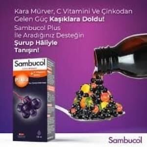 Sambucol Plus Black Elderberry Extract Şurup 120 ml
