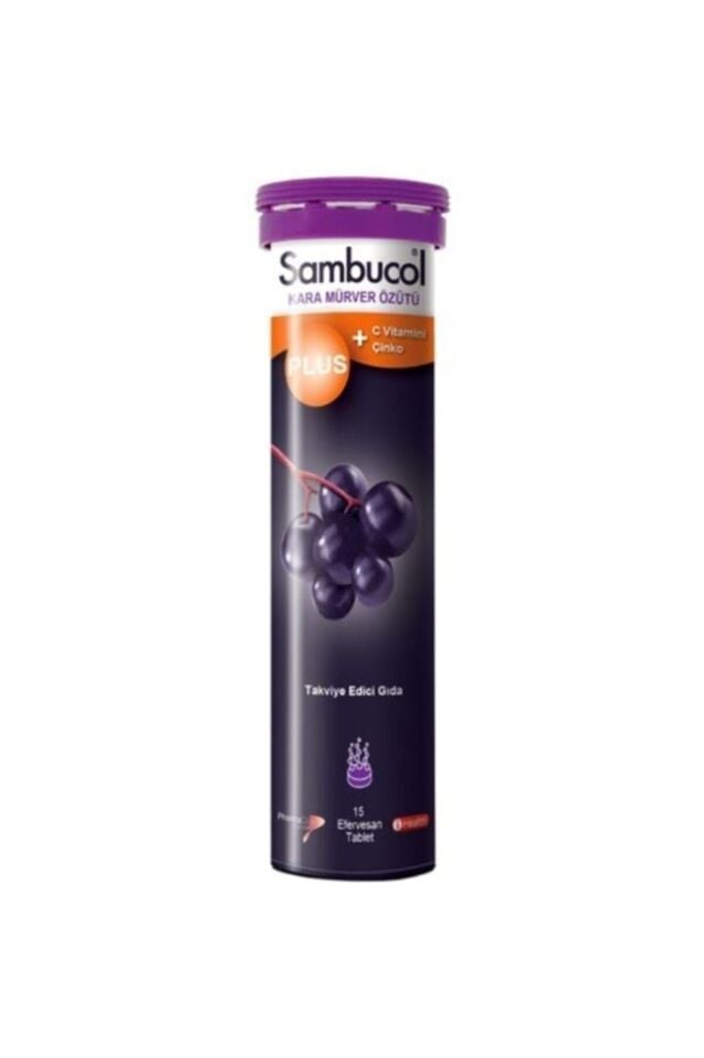 Sambucol Plus Black Elderberry Effervescent 15 Tablets