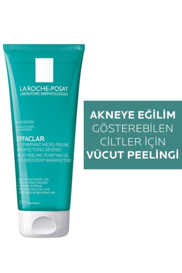 La Roche Posay Effaclar Mikro Peeling Jel Yüz ve Vücut 200 ml