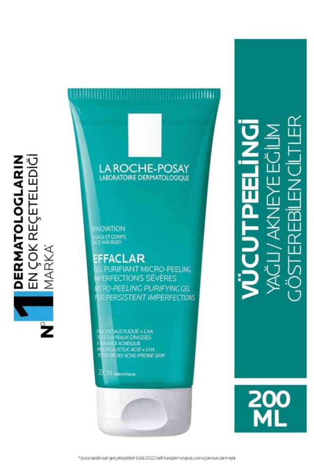 La Roche Posay Effaclar Mikro Peeling Jel Yüz ve Vücut 200 ml