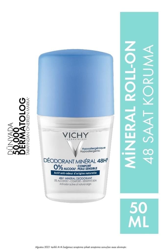Vichy Alüminyum İçermeyen Mineral 50 ml Roll-On
