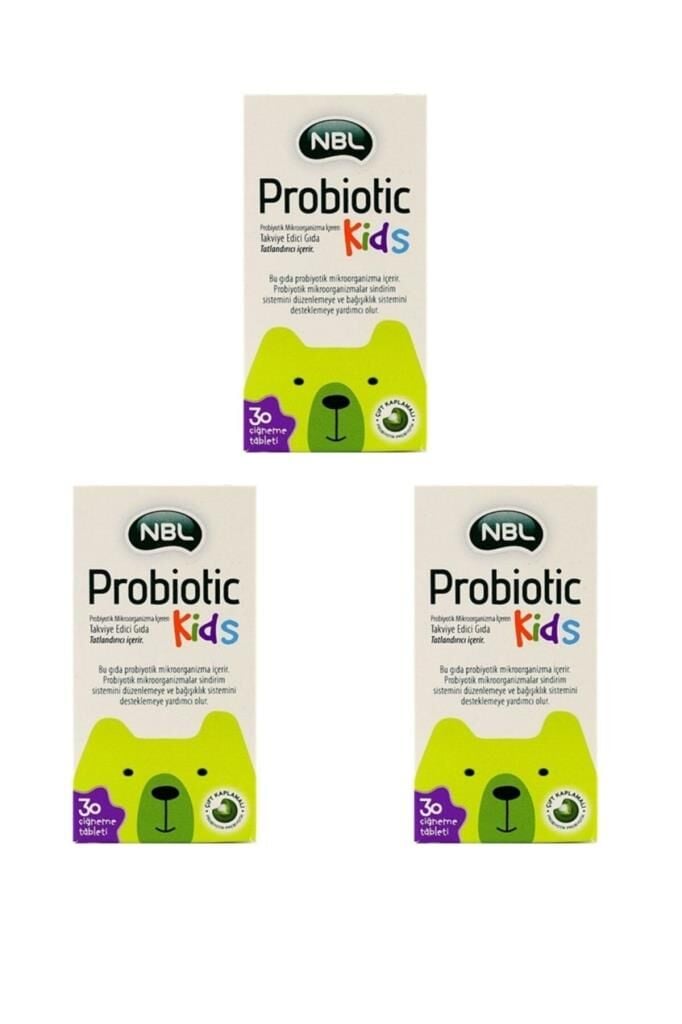 NBL Probiotic Kids 30 Çiğneme Tableti 3'lü