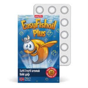 EasyFishoil Plus Balık Yağı Tutti Frutti Aromalı 30 Çiğnenebilir Jel