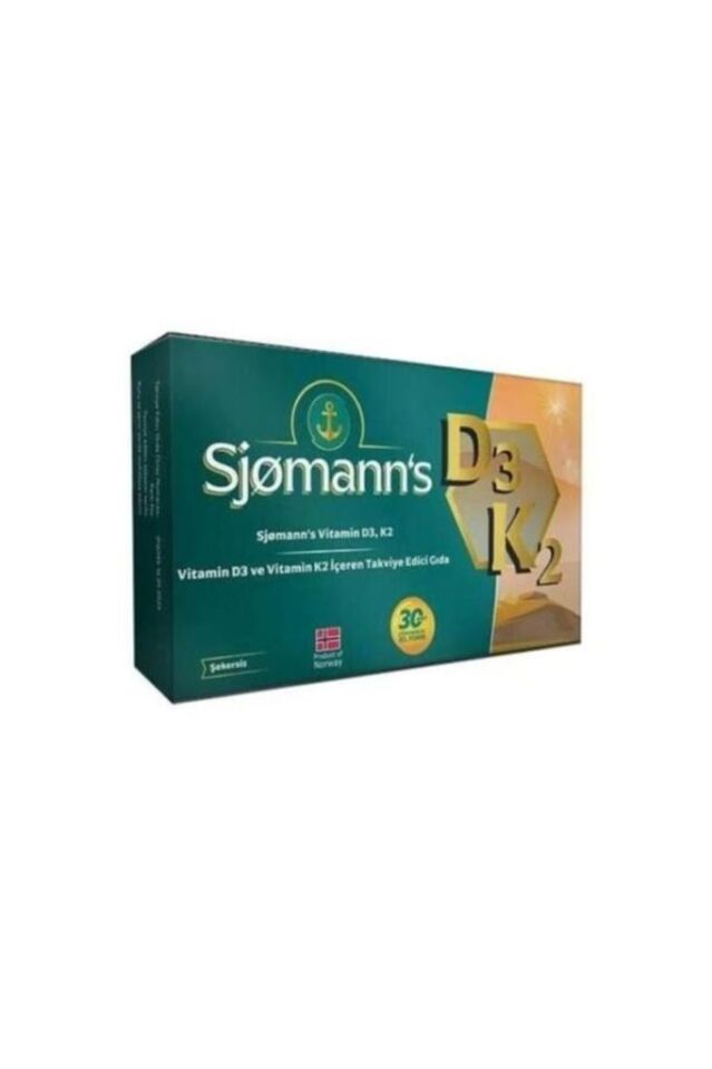 Sjomann's D3k2 Çiğnenebilir Jel 30 Tablet