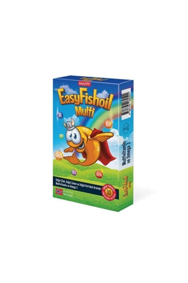 EasyVit Multi Omega 3 Multivitamin 30 Çiğnenebilir Jel Tablet