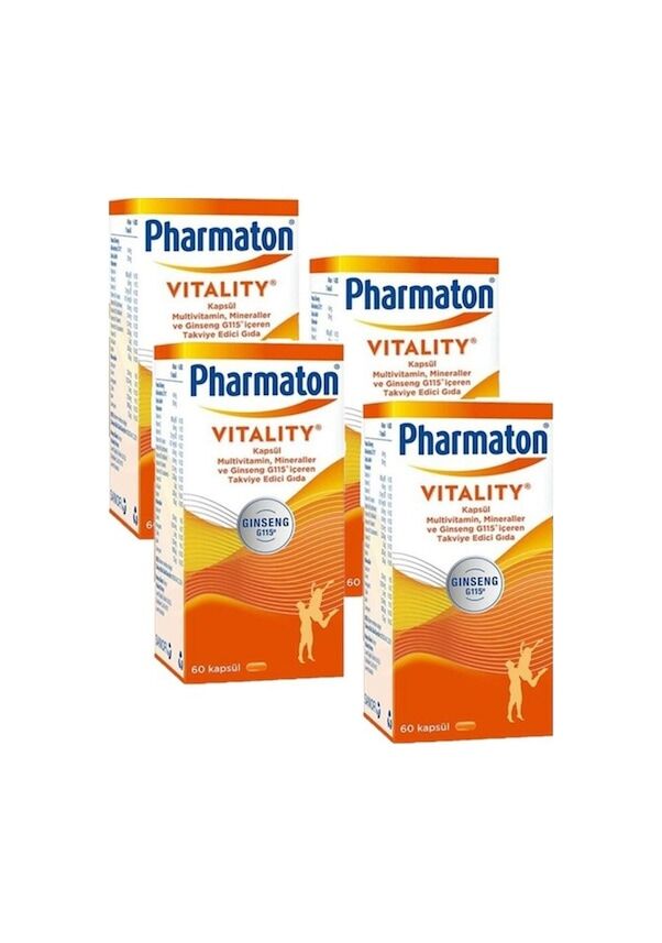 Pharmaton Vitality 60 Tablets 4 Pieces
