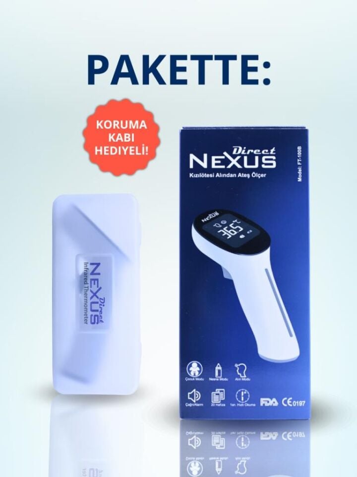 Direct Nexus Temassız Alından Tabanca Ateş Ölçer FT-100B