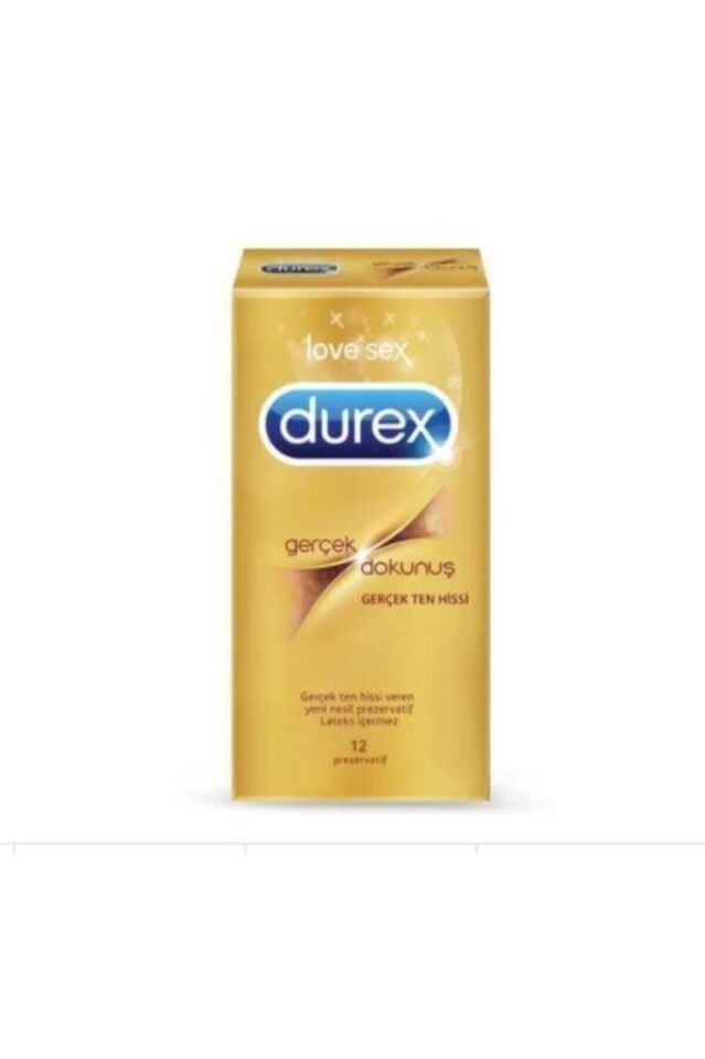 Durex Gerçek Dokunuş Prezervatif 10'lu - Gold Ambalaj