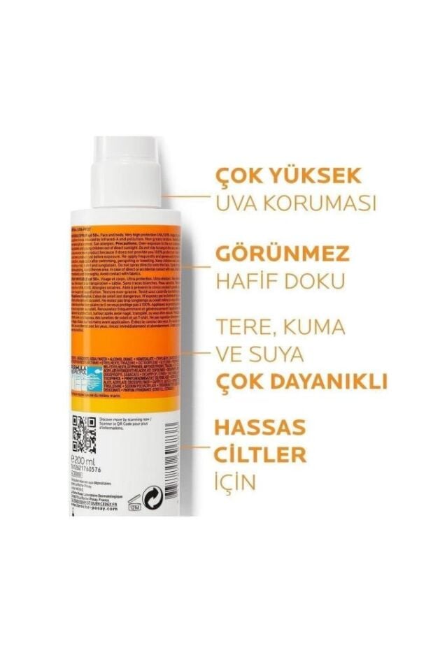 La Roche Posay Anthelios Shaka Güneş Koruyucu Sprey Spf50+ 200 ml