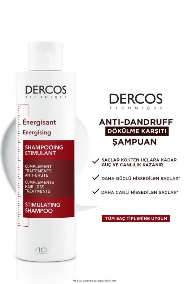 Vichy Dercos Energisant Saç Dökülmesine Karşı Şampuan 200 Ml