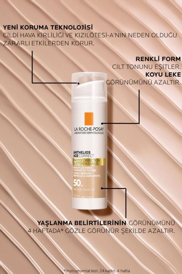 La Roche Posay Anthelios Age Correct Daily CC Tinted Cream SPF50+ 50 ml