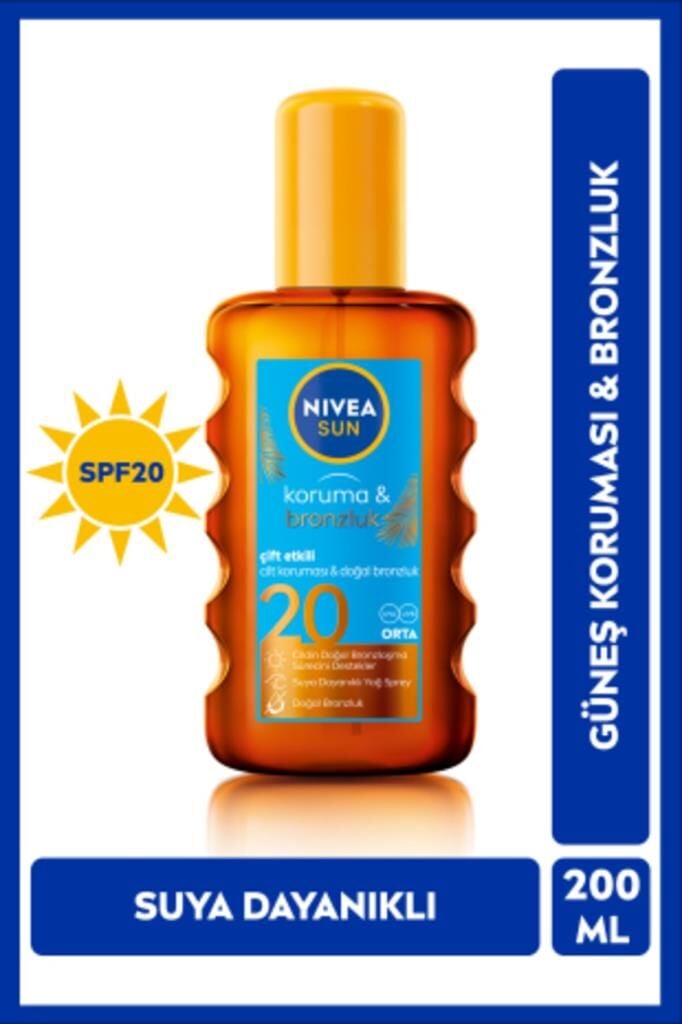 Nivea Sun Güneş Spreyi Koruma & Bronzluk SPF20 200 ml