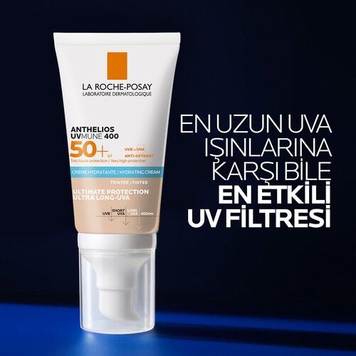 La Roche Posay Anthelios Uvmune SPF50 + Nemlendirici Güneş Kremi 50 ml - Tinted