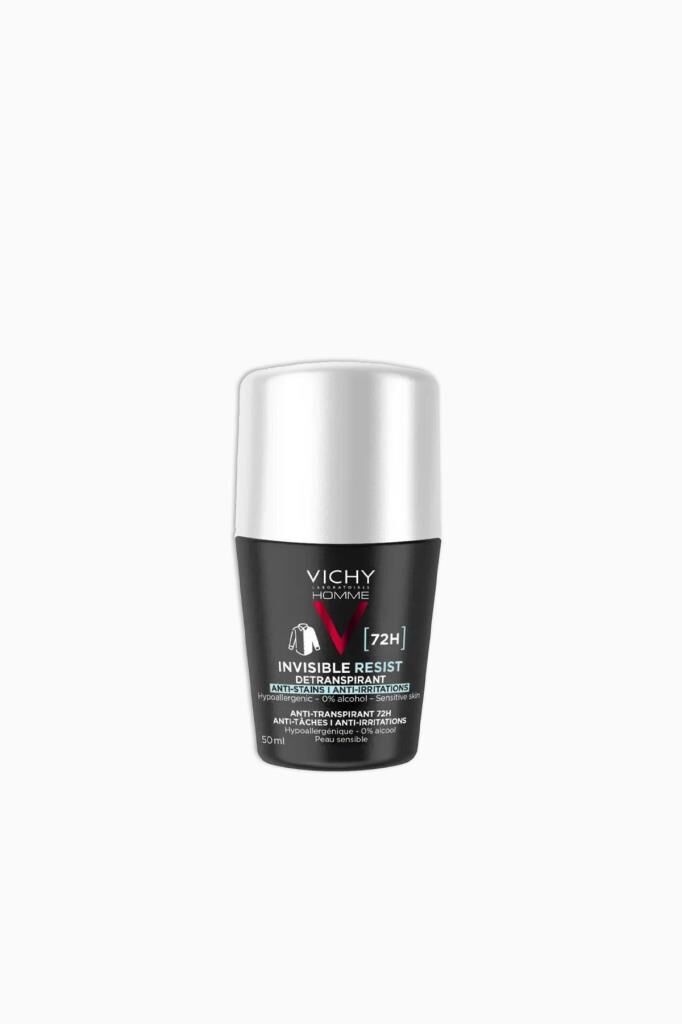 Vichy Homme Invisible Resist 72H Dermo-Detranspirant Roll-On - 50ml