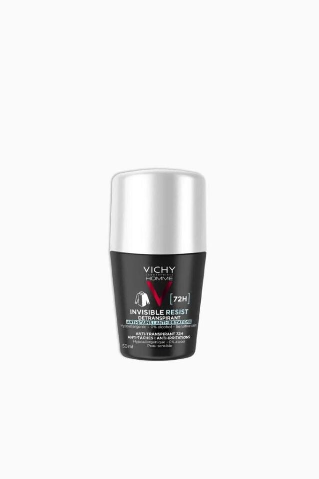 Vichy Homme Invisible Resist 72H Dermo-Detranspirant Roll-On - 50ml