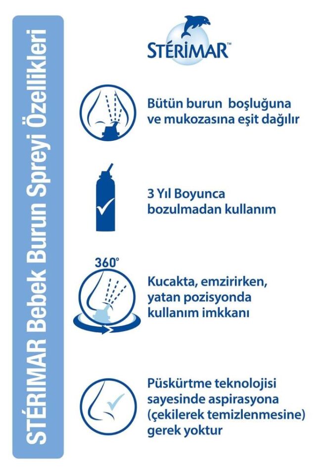 Sterimar Baby Deniz Suyu Burun Açıcı Sprey 0-3 yaş 50 ml