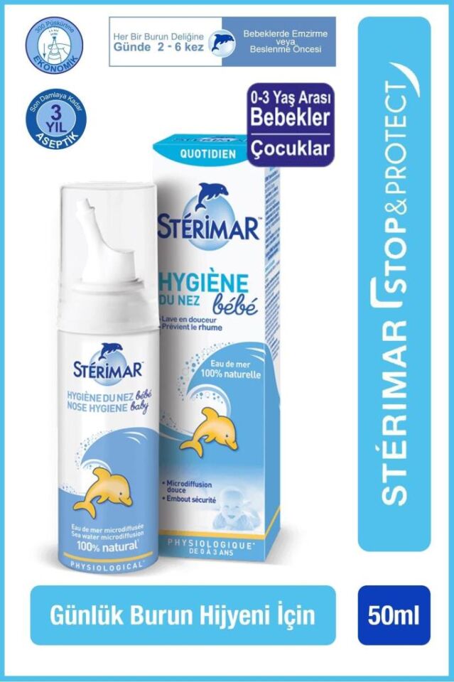 Sterimar Baby Deniz Suyu Burun Açıcı Sprey 0-3 yaş 50 ml