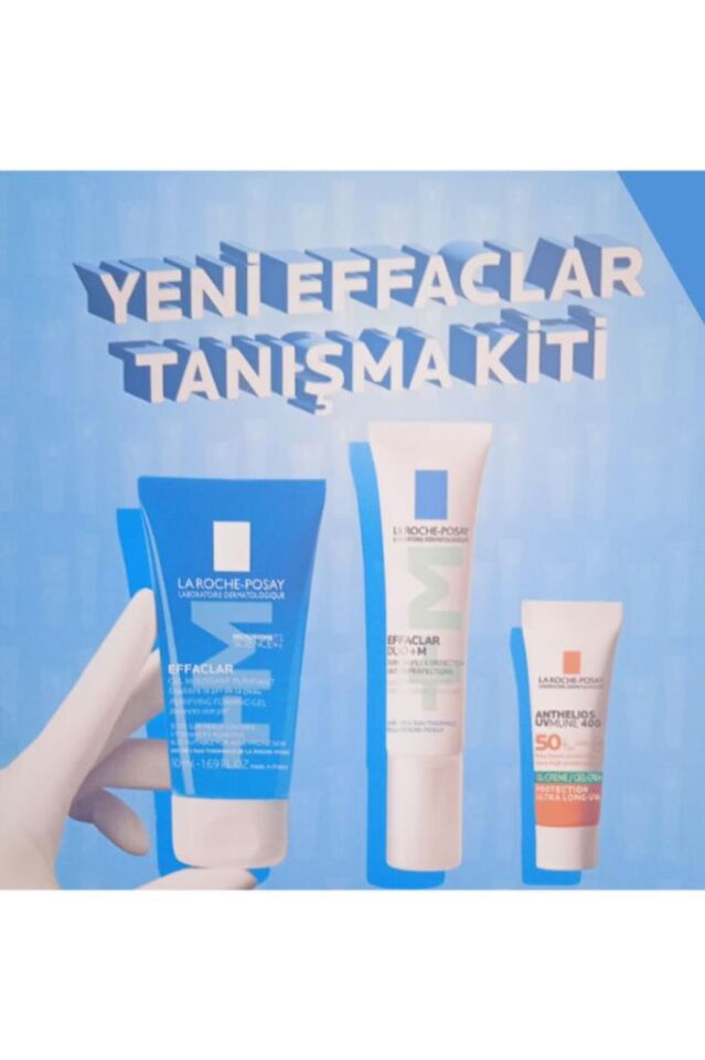 La Roche Posay New Effaclar Introduction Kit Gel 50 ml + 15 ml Duo + M + Oily Skin Sunscreen 3x3 ml