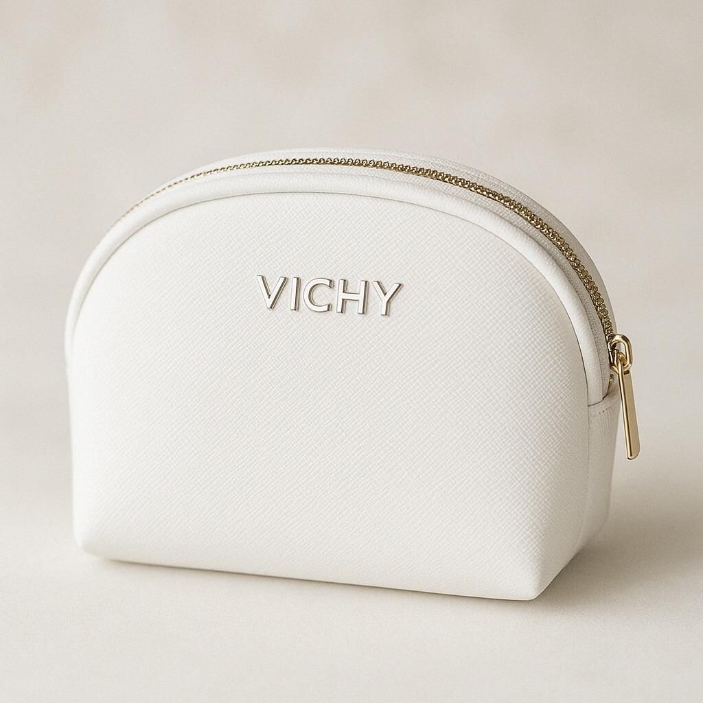 Beyaz vichy Çanta