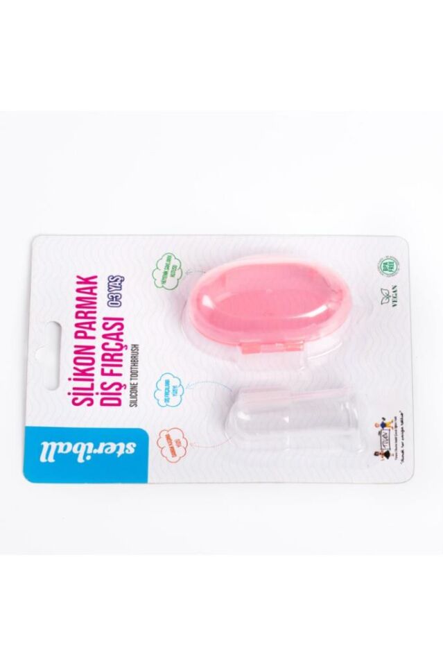 Steriball Silikon Parmak Diş Fırçası 0-3 Yaş Mavi