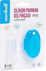 Steriball Silicone Finger Toothbrush for 0-3 Years Blue