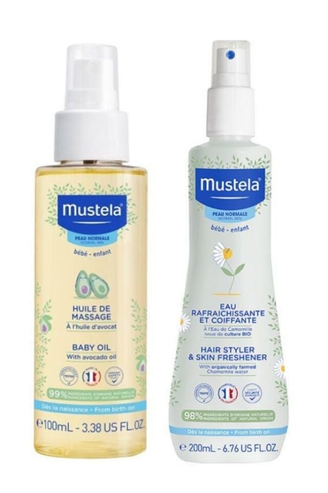 Bebek Bakım Masaj Yağı 100ml - Organik Papatya Suyu ile Canlandırıcı ve Şekillendirici Sprey 200 ml