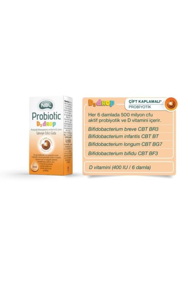 NBL Probiotic D3 Drop 7,5 ml Damla