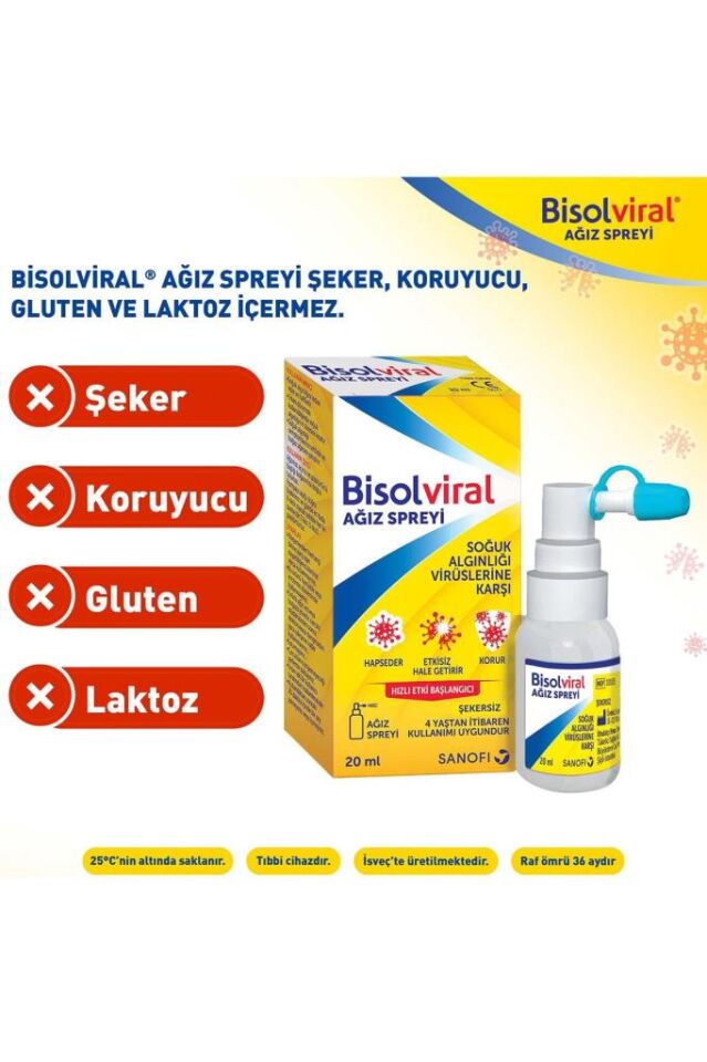 Bisolviral Mouth Spray 20 ml