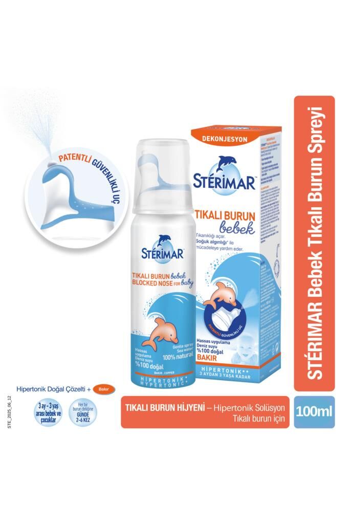Sterimar Baby Pamper Hipertonik Bebek Tıkalı Burun 100 ml