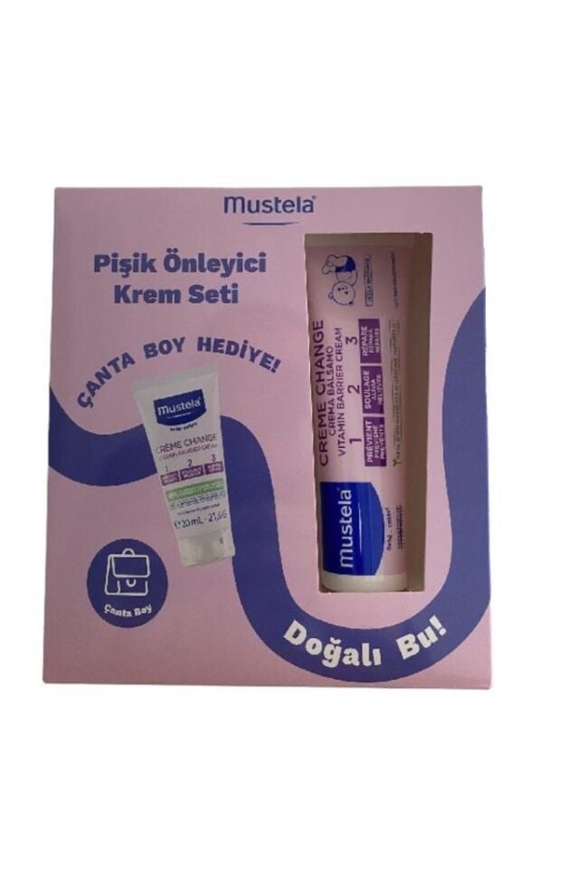 Mustela Vitamin Barrier 100 ml Pişik Kremi Çanta Boy Hediyeli Krem Set